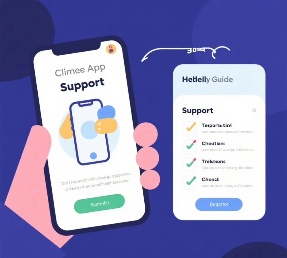 移动端帮助与排查流程示意图